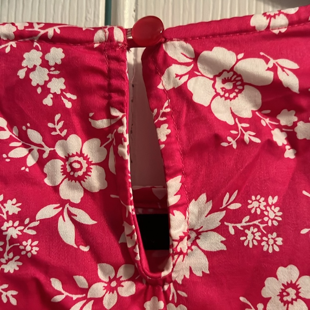 Pink with white flower dress - Picture 4 of 4